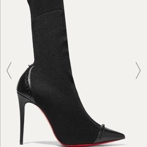 Louboutin Dovi Dova 100 studded sock boots